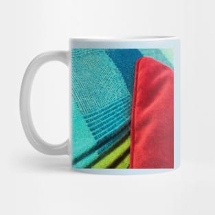 Comforter and pillows Mug